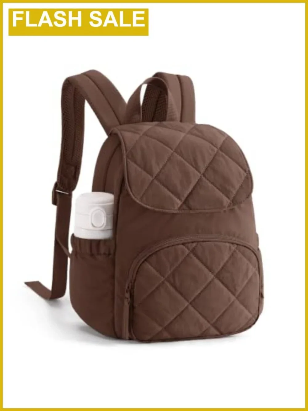 Quilted Puffer Mini Backpack Purse for Women Adjustable Straps Tablet Pocket